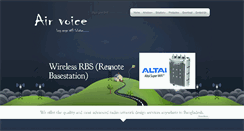 Desktop Screenshot of airvoiceltd.com